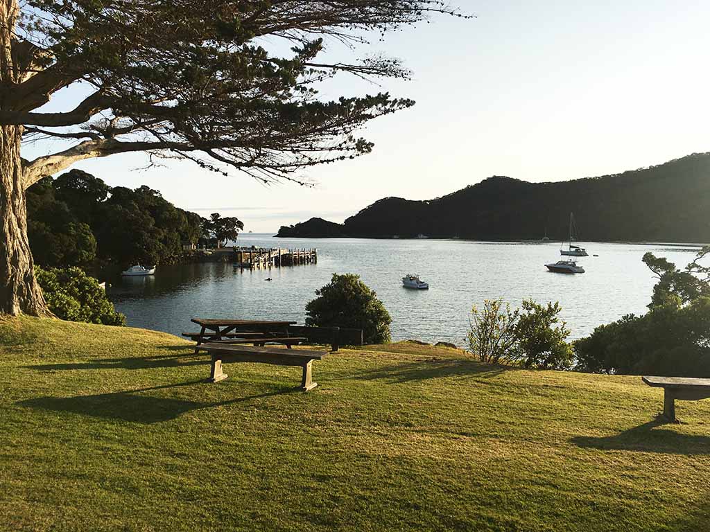 The view from the veranda of the lodge